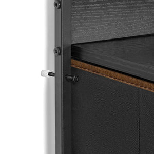 REAHOME 8 Drawer Wood Top Storage Dresser with 2 Drawer Organizers, Espresso