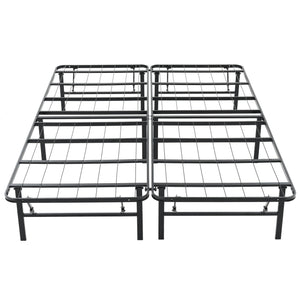 Hercules Folding Metal Bed Frame, 14 Inch Platform Mattress Foundation, King