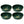 Little Giant 3 Gal Durable Flat Farm Livestock Feed Utility Pan, Green (4 Pack)