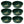 Little Giant 3 Gal Durable Flat Farm Livestock Feed Utility Pan, Green (6 Pack)