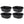 Little Giant 15 Gal Poly Plastic Oval Stock Water Tank Trough, Black (4 Pack)