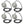 API W500 500 Watt Metal/Plastic Auto Waterer Birdbath Sinking Heater (4 Pack)