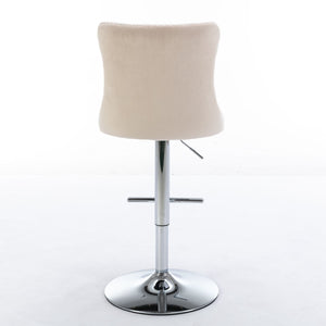 Swivel Adjustable Height Barstools Set of 2