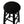 PJ Wood Classic Round-Seat 29 Inch Tall Kitchen Counter Stools, Black, Set of 2