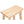 PJ Wood Classic Saddle-Seat 24 Inch Kitchen, Table, & Bar Counter Stool, Natural