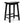 PJ Wood Classic Saddle-Seat 24 Inch Kitchen, Table, & Bar Counter Stool, Black