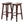 PJ Wood Classic Saddle-Seat 29In Tall Kitchen Counter Stools, Walnut, Set of 2