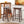 PJ Wood Classic Saddle-Seat 29In Tall Kitchen Counter Stools, Walnut, Set of 2