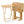 PJ Wood Folding TV Tray Tables with Compact Storage Rack 5 Piece Furniture Set