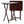 PJ Wood Folding TV Snack Tray Folding Table Desk Stand, Espresso Brown, Set of 2