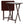 PJ Wood Folding TV Snack Tray Folding Table Desk Stand, Espresso Brown, Set of 2