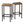 ODK 25.6 Inch Height Wooden Counter Stool Seat Barstool, Rustic Brown (2 Set)
