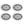 Pyle 260 Watts 4 Ohms Water Resistant 2 Way Boat Marine Speakers, White, 4 Pack