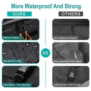 Smashier 15 Cubic Ft Heavy Duty Waterproof Car Rooftop Cargo Carrier Bag, Black