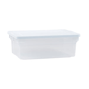 Rubbermaid Classic Clear 12 Quart Stackable Heavy Duty Plastic Storage Bins
