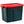 Rubbermaid Roughneck 18 Gal Plastic Holiday Storage Tote, Green and Red (6 Pack)