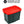 Rubbermaid Roughneck 18 Gal Plastic Holiday Storage Tote, Green and Red (6 Pack)