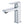 Chrome Single Hole Bathroom Faucet with Two 9/16