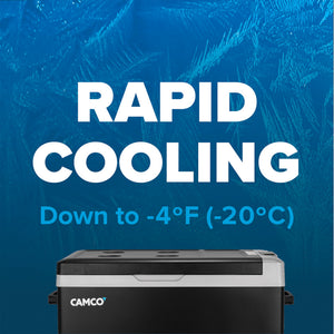 Camco CAM-300 30L Compact Portable Refrigerator/Freezer with LCD Control Panel