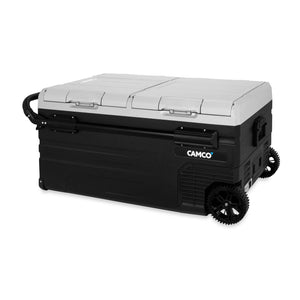 Camco CAM-950 95 Liter Portable Compact Refrigerator with Dual Zone Cooling