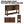 OKD Farmhouse Console Entryway Table with Sliding Barn Doors, Reclaimed Barnwood