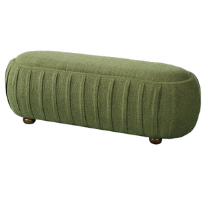 Upholstered Ottoman, Oval Shape