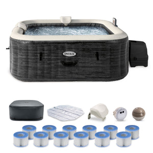 Intex PureSpa Plus Greystone Hot Tub, 94 x 28", w/ S1 Filter Cartridge (12 Pack)