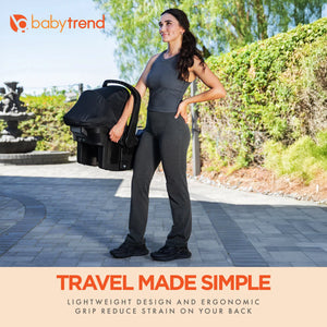 Baby Trend EZ-Lift Plus Lightweight Infant Car Seat, Cozy Cover & Base, Stormy