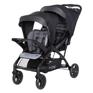 Baby Trend Sit N' Stand Double Stroller 2.0 DLX w/5 Point Safety Harness, Stormy - TRAPSKI
