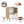 Sweetgo Modern Wooden 2-Tier Nightstand End Table with 1 Drawer, Tan, Set of 2