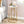 Round End Table - White / Gold