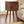 Solid Wood Mini Cube Nightstand, 2-Drawers, Chestnut