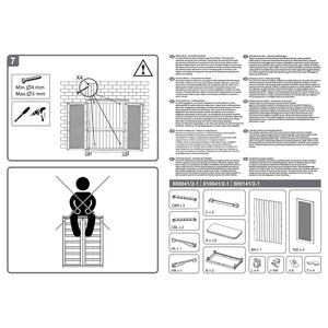 RAM Quality Products PRESTIGE Adjustable 1 Shelf Storage Utility Cabinet, Gray