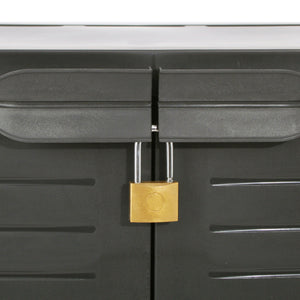 RAM Quality Products ELITE Adjustable 2 Shelf Storage Utility Cabinet, Dark Gray