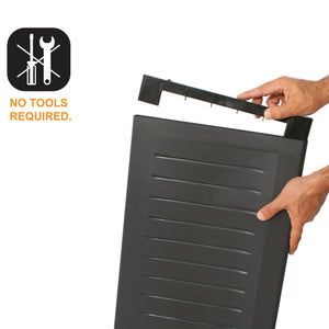 RAM Quality Products ELITE Adjustable 2 Shelf Storage Utility Cabinet, Dark Gray