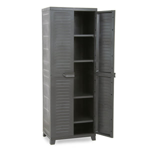 RAM Quality Products ELITE Adjustable 4 Shelf Storage Utility Cabinet, Dark Gray