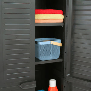 RAM Quality Products ELITE Adjustable 4 Shelf Storage Utility Cabinet, Dark Gray