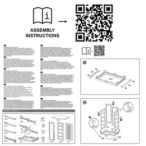 RAM Quality Products ELITE Adjustable 4 Shelf Storage Utility Cabinet, Dark Gray