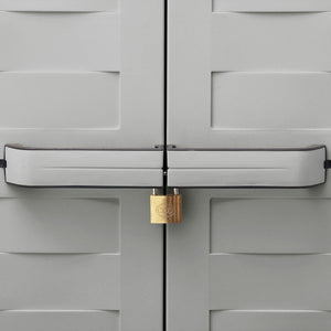 RAM Quality Products PREMIUM 4 Shelf Lockable Storage Utility Cabinet, Gray