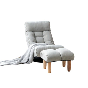 Adjustable Japanese Reclining Floor Chair Sofa With Metal Frame For Living Room