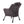 JOMEED Modern Plush Fabric Lazy Accent Chair with Armrests and Side Pocket, Grey
