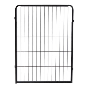 JOMEED Indoor and Outdoor 8-Panel, 32-Inch High Dog Pet Playpen with Door, Black