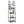 JOMEED Freestanding Industrial 5 Tier Open Shelf Ladder Bookcase, Gray & Brown