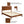 MUSEHOMEINC Mid Century Modern Solid Pinewood Platform Bed with Headboard, Queen