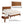 MUSEHOMEINC Mid Century Modern Solid Pinewood Platform Bed with Headboard, Queen