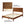 MUSEHOMEINC Mid Century Modern Solid Pinewood Platform Bed with Headboard, Queen