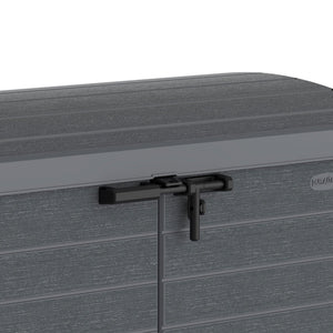 Duramax CedarGrain StoreAway 1200L Outdoor Deck & Garden Storage Box, Charcoal