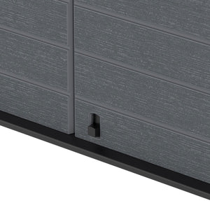 Duramax CedarGrain StoreAway 1200L Outdoor Deck & Garden Storage Box, Charcoal