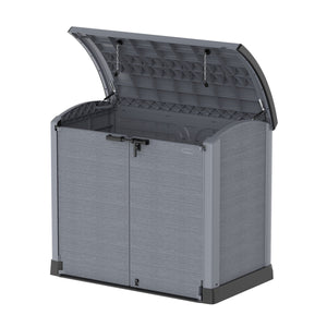 Duramax CedarGrain StoreAway 1200L Outdoor Deck & Garden Storage Box, Charcoal