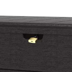 Duramax CedarGrain Durabox 110 Gal Outdoor Deck & Garden Storage Bench, Brown